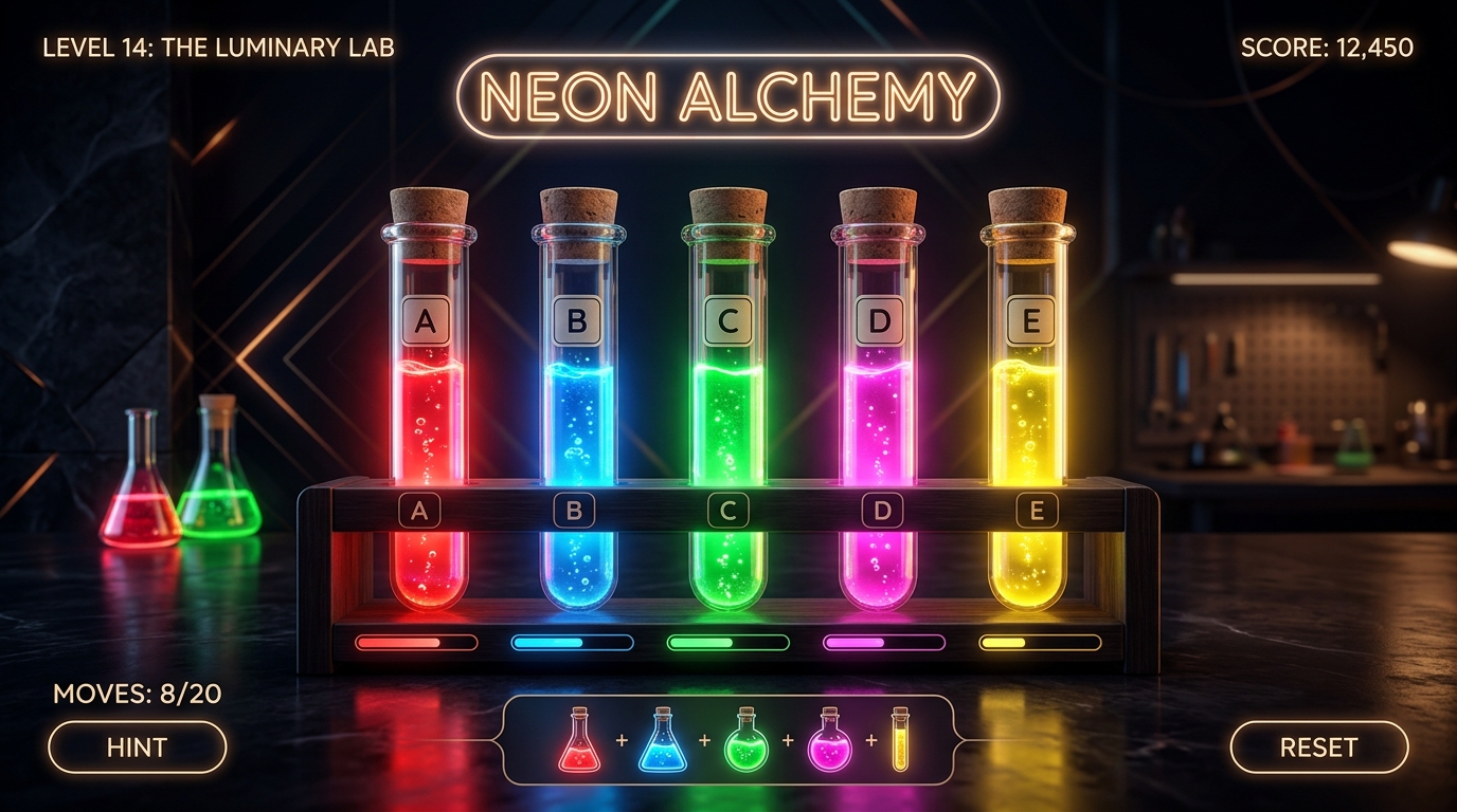 Neon Color Sort
