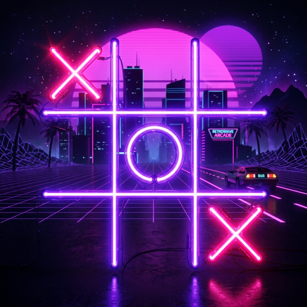 Neon Tic-Tac-Toe